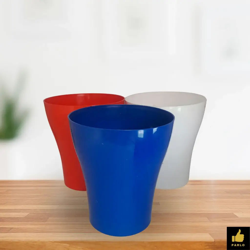 Tower Planter Cambo of  White blue Red