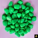Light Green Aquarium Pebbles (Small) – 500g (Packed)