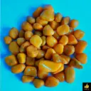 Orange Aquarium Pebbles (Small) – 500g (Packed)