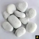Unpolished White Pebbles (Large) – 1kg (Packed)