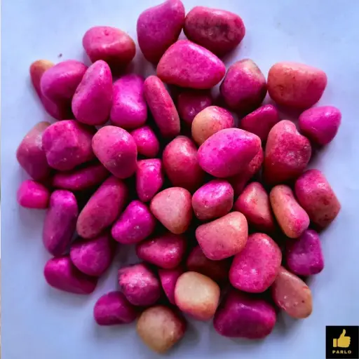 Pink Aquarium Pebbles (Small) – 500g (Packed)